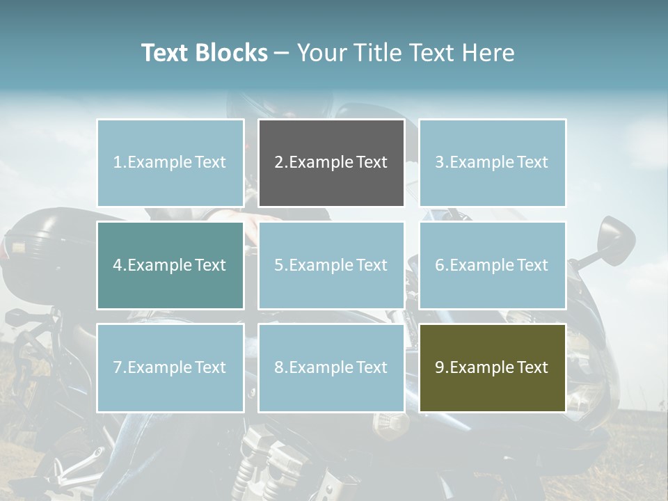 Vehicle Fresco Helmet PowerPoint Template