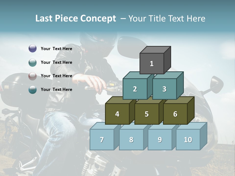 Vehicle Fresco Helmet PowerPoint Template