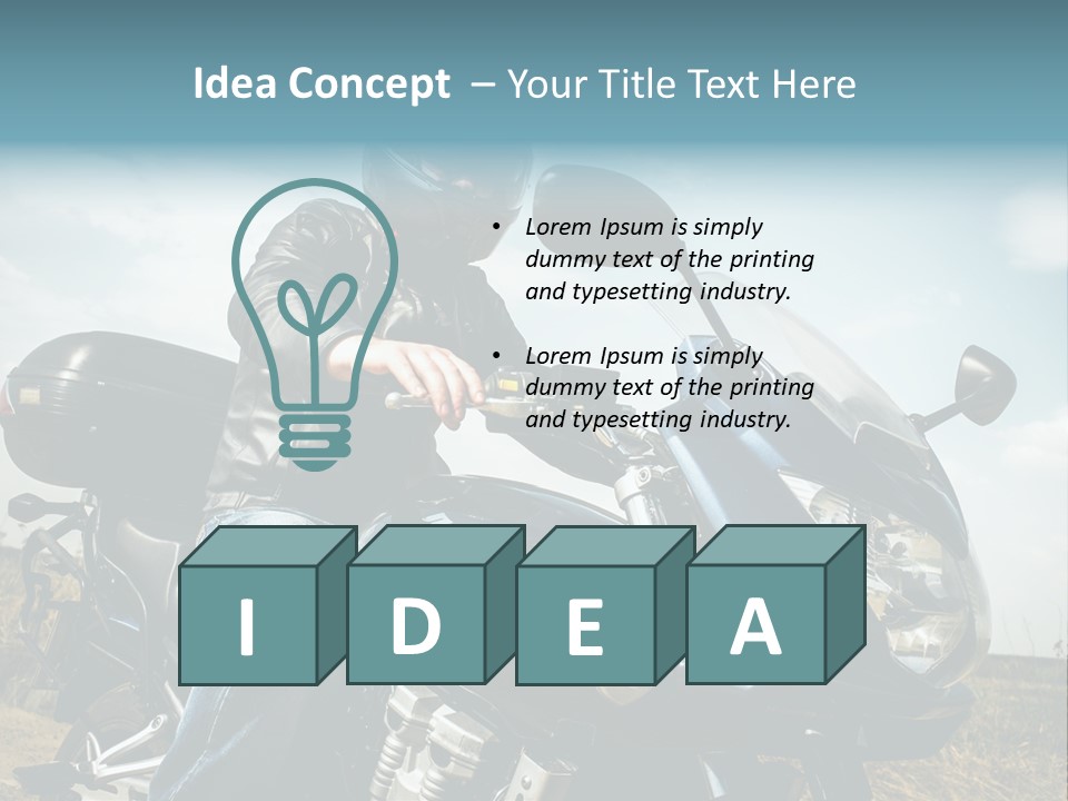 Vehicle Fresco Helmet PowerPoint Template
