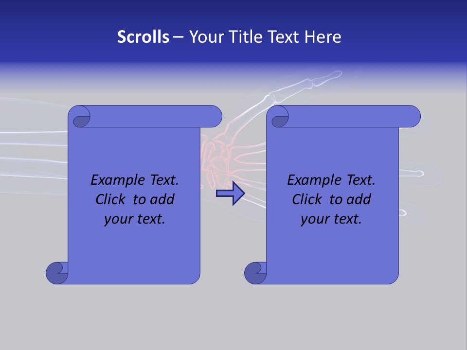 Medical Skeleton Pain PowerPoint Template