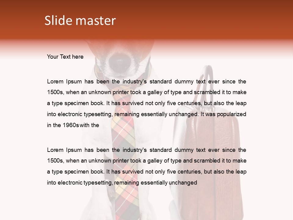 Professional Spectacle Suitcase PowerPoint Template