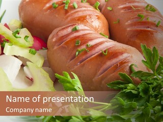 Warm Rustic Lunch PowerPoint Template