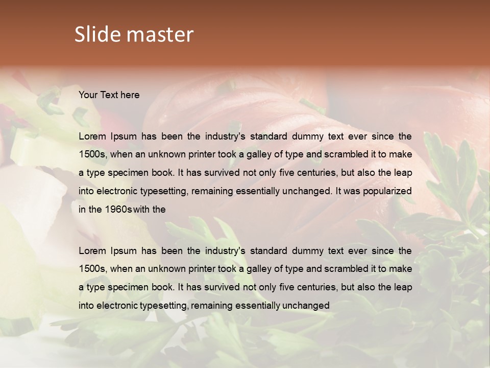 Warm Rustic Lunch PowerPoint Template