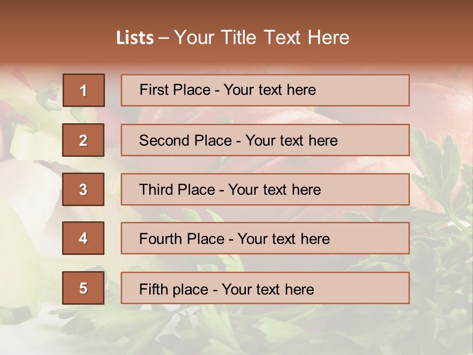 Warm Rustic Lunch PowerPoint Template