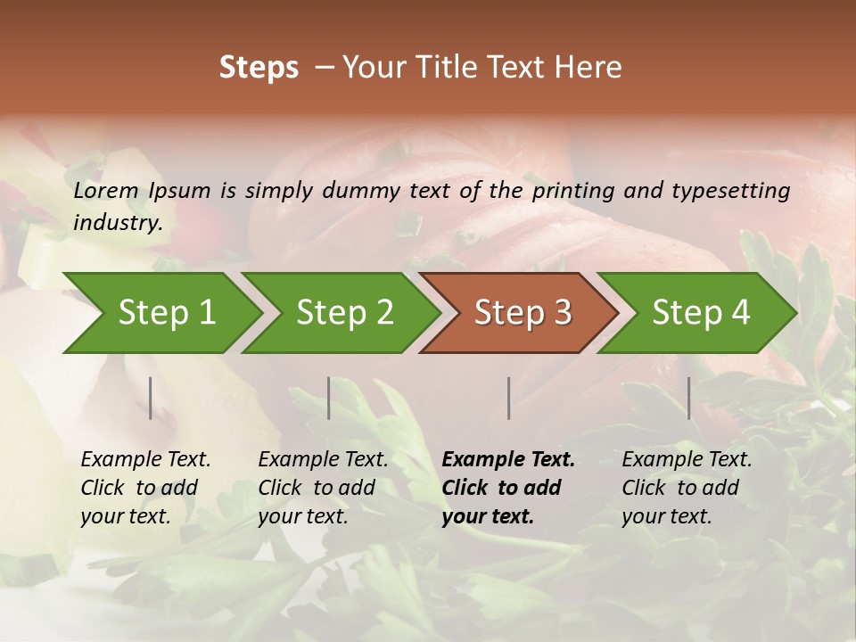 Warm Rustic Lunch PowerPoint Template