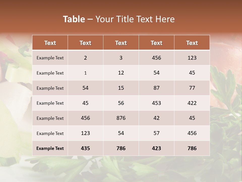 Warm Rustic Lunch PowerPoint Template