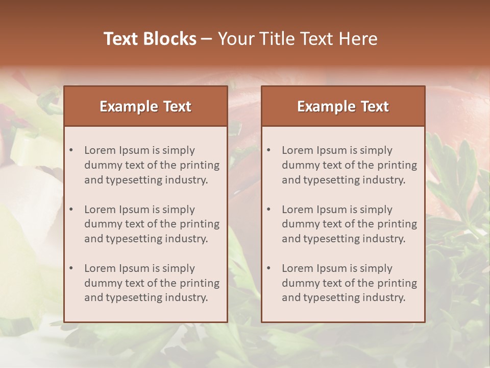 Warm Rustic Lunch PowerPoint Template