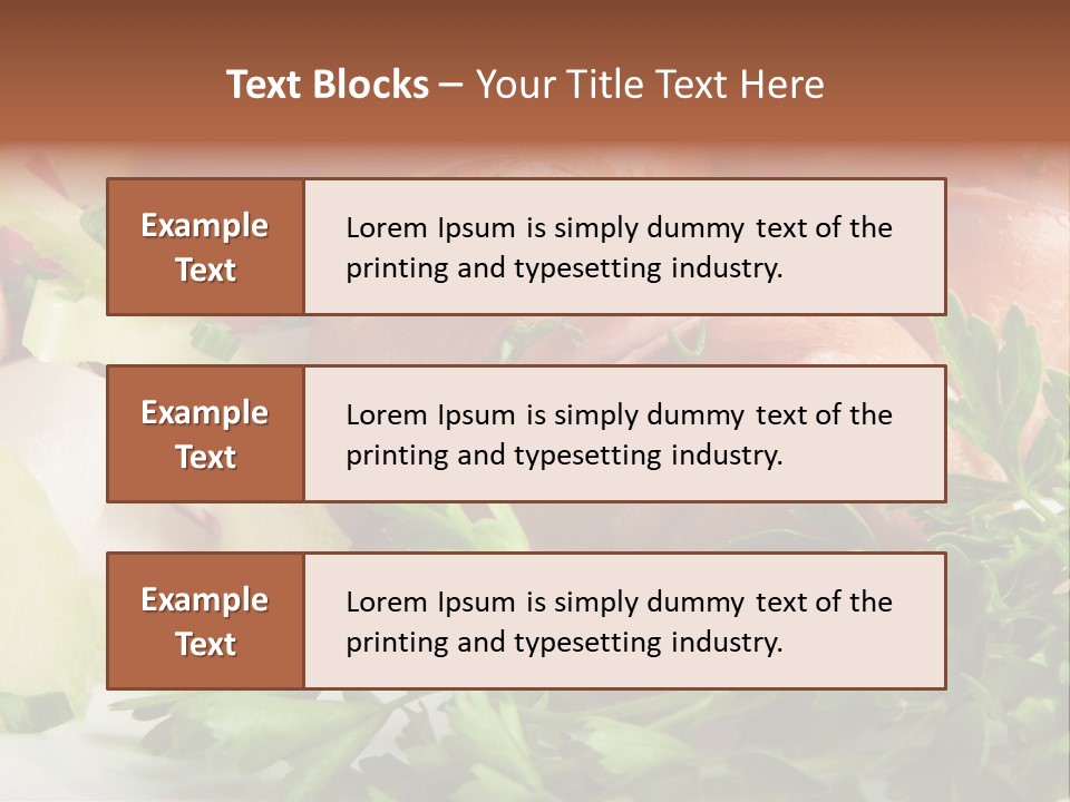 Warm Rustic Lunch PowerPoint Template