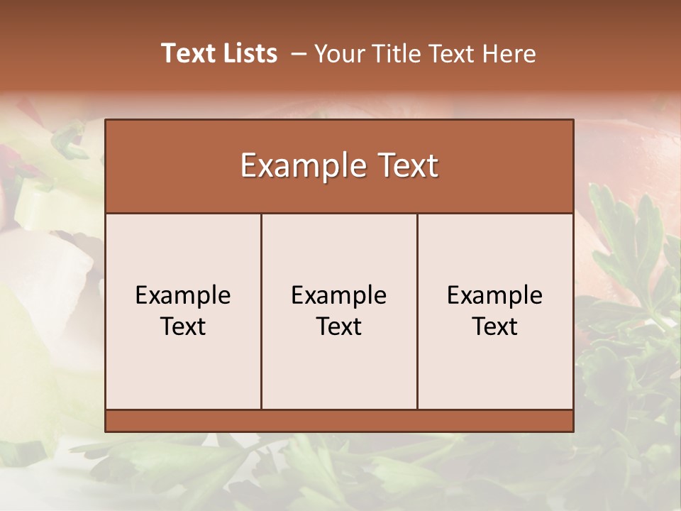 Warm Rustic Lunch PowerPoint Template