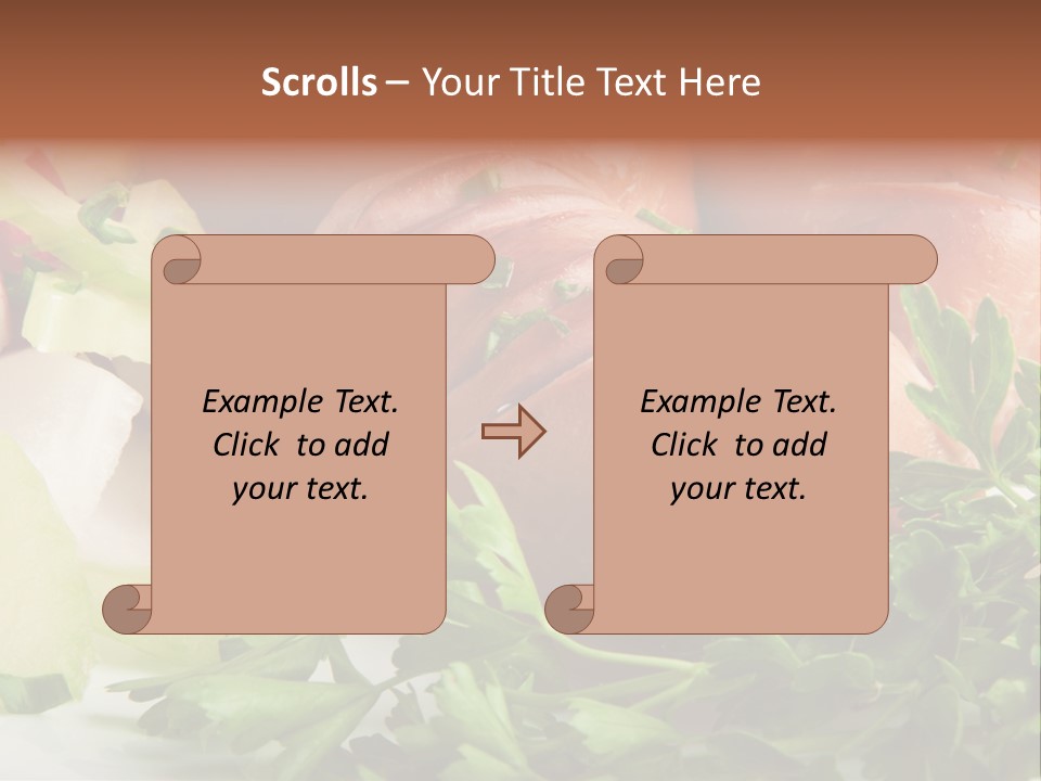 Warm Rustic Lunch PowerPoint Template
