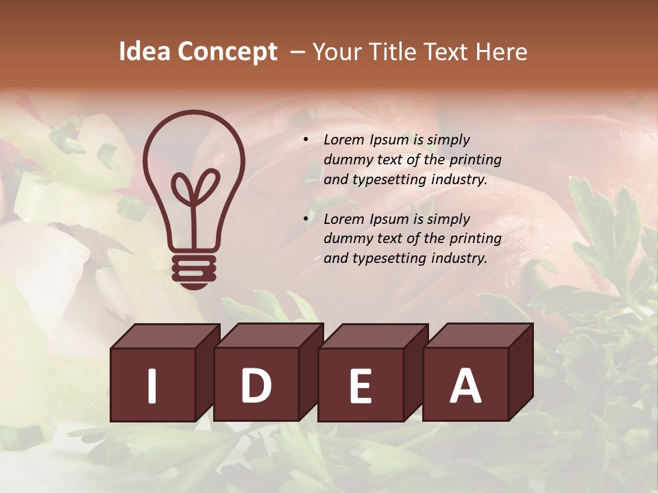 Warm Rustic Lunch PowerPoint Template