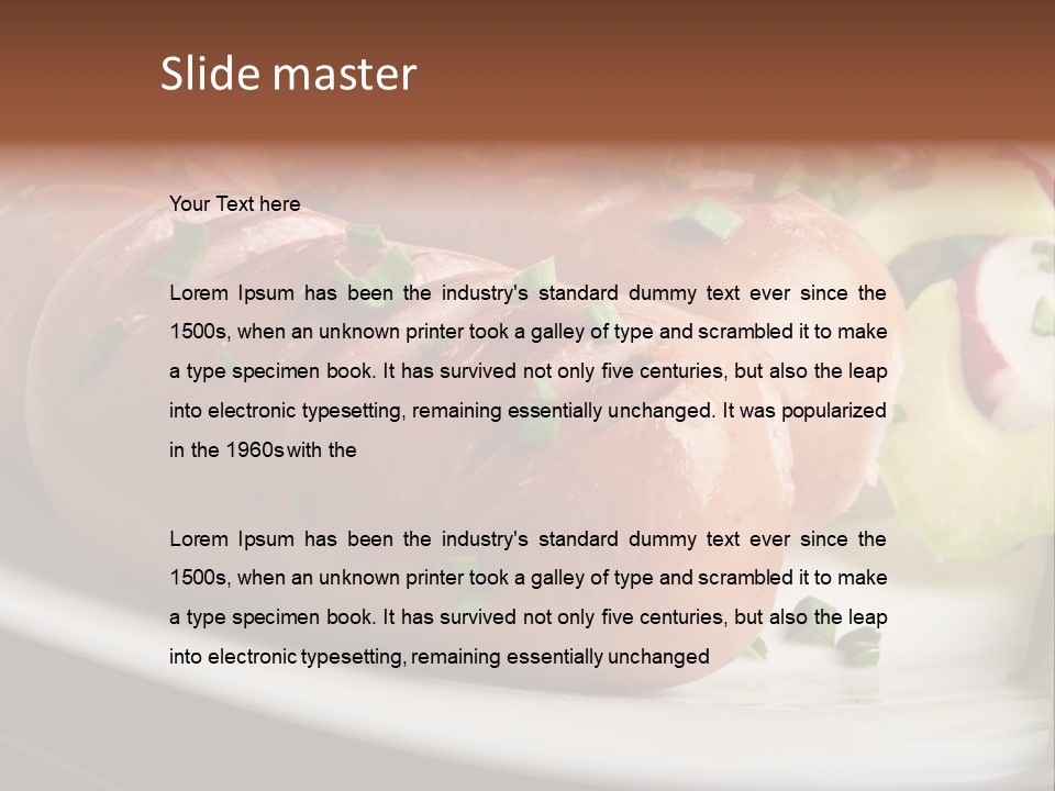 Roasted Cooking Dish PowerPoint Template