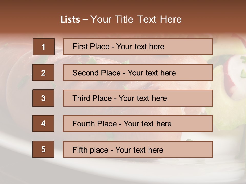 Roasted Cooking Dish PowerPoint Template