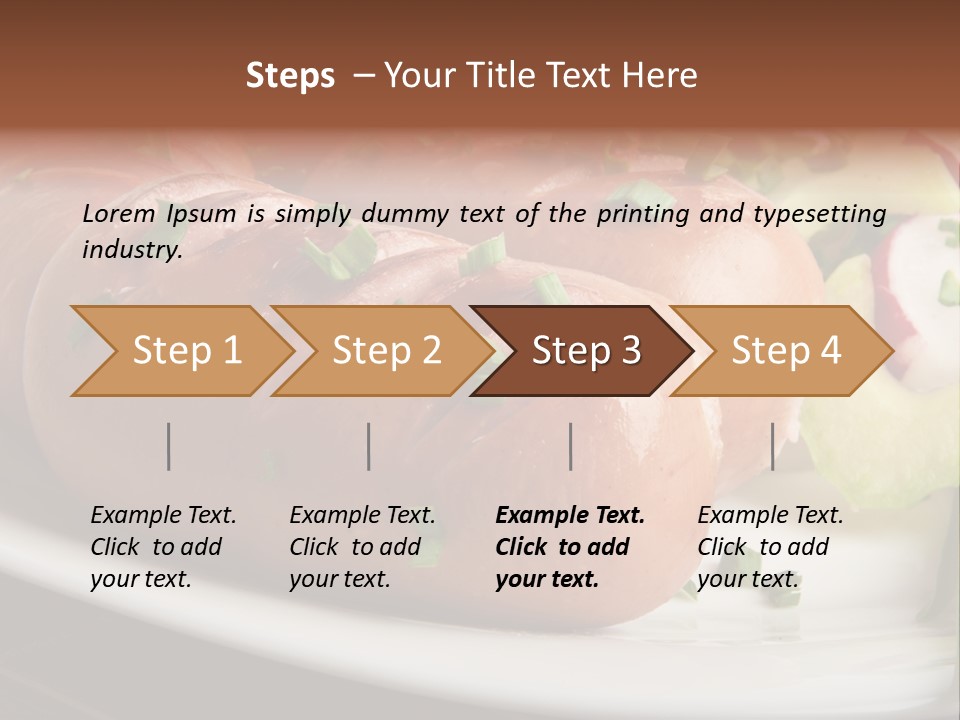 Roasted Cooking Dish PowerPoint Template