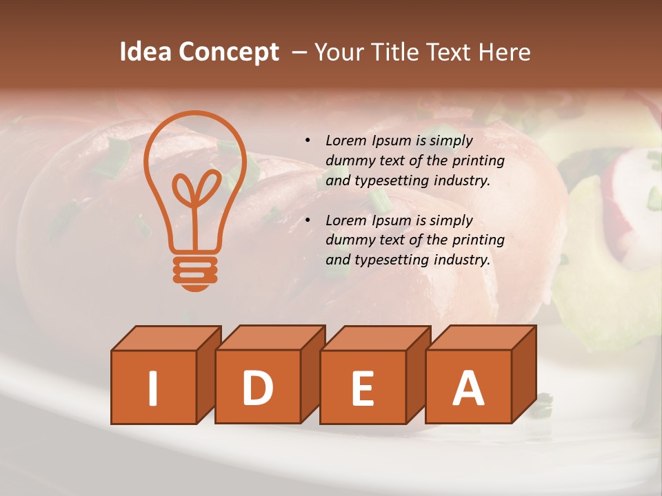 Roasted Cooking Dish PowerPoint Template