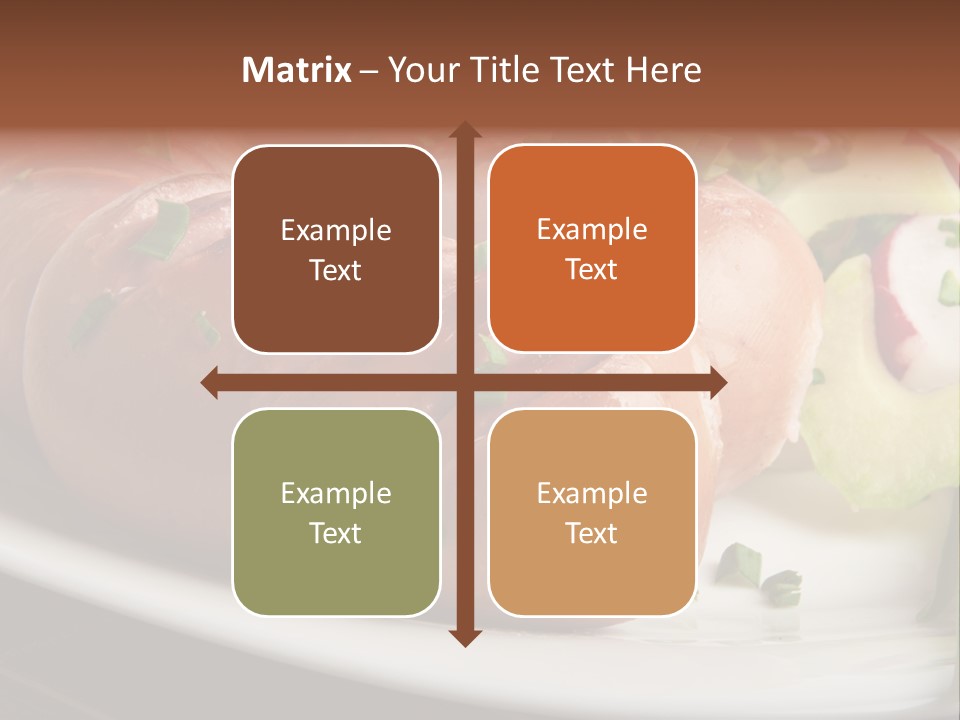 Wooden Table Snack Rustic PowerPoint Template