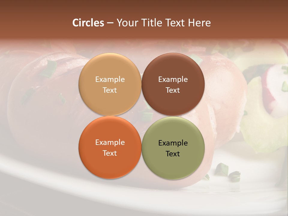 Wooden Table Snack Rustic PowerPoint Template