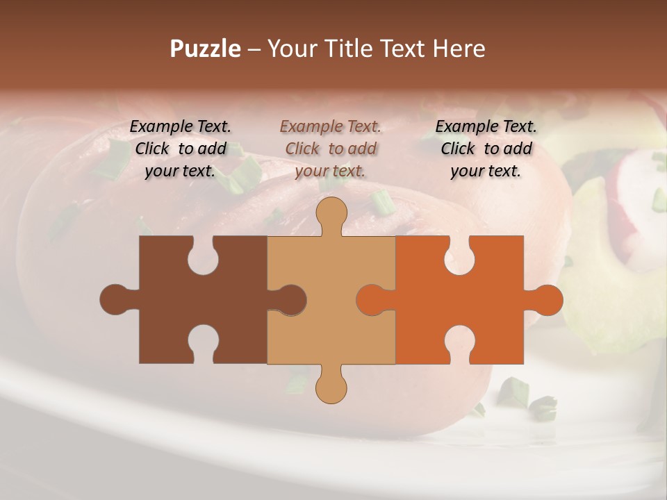 Wooden Table Snack Rustic PowerPoint Template