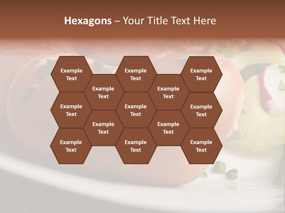 Wooden Table Snack Rustic PowerPoint Template