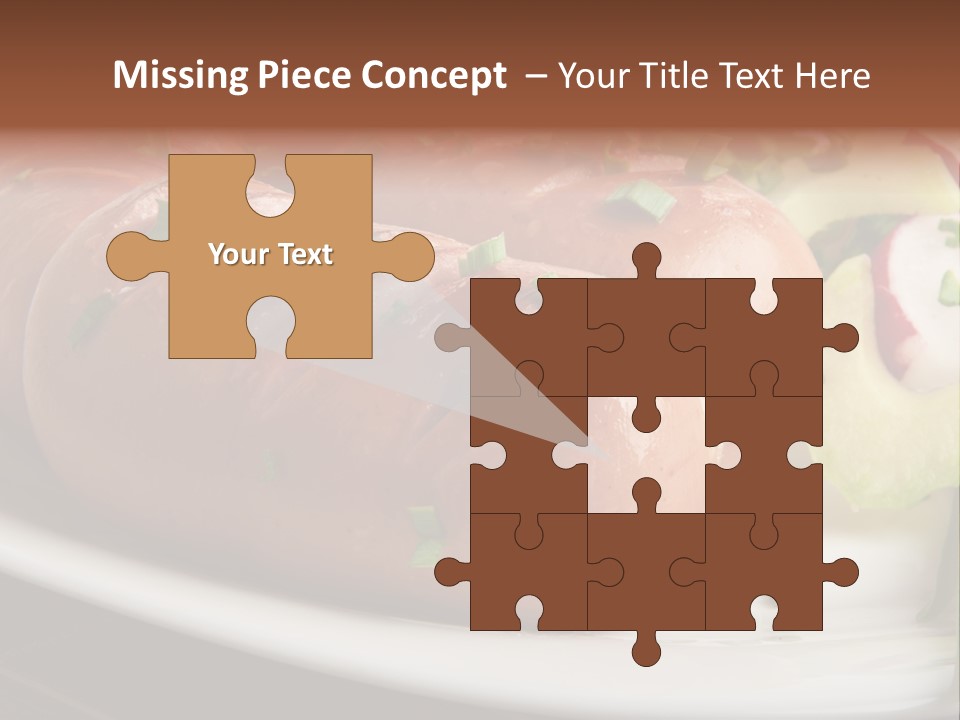 Wooden Table Snack Rustic PowerPoint Template