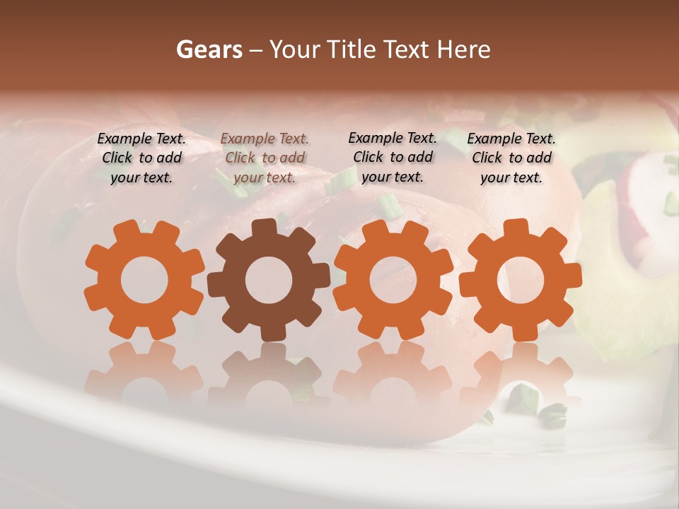 Wooden Table Snack Rustic PowerPoint Template