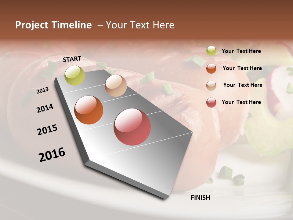 Wooden Table Snack Rustic PowerPoint Template