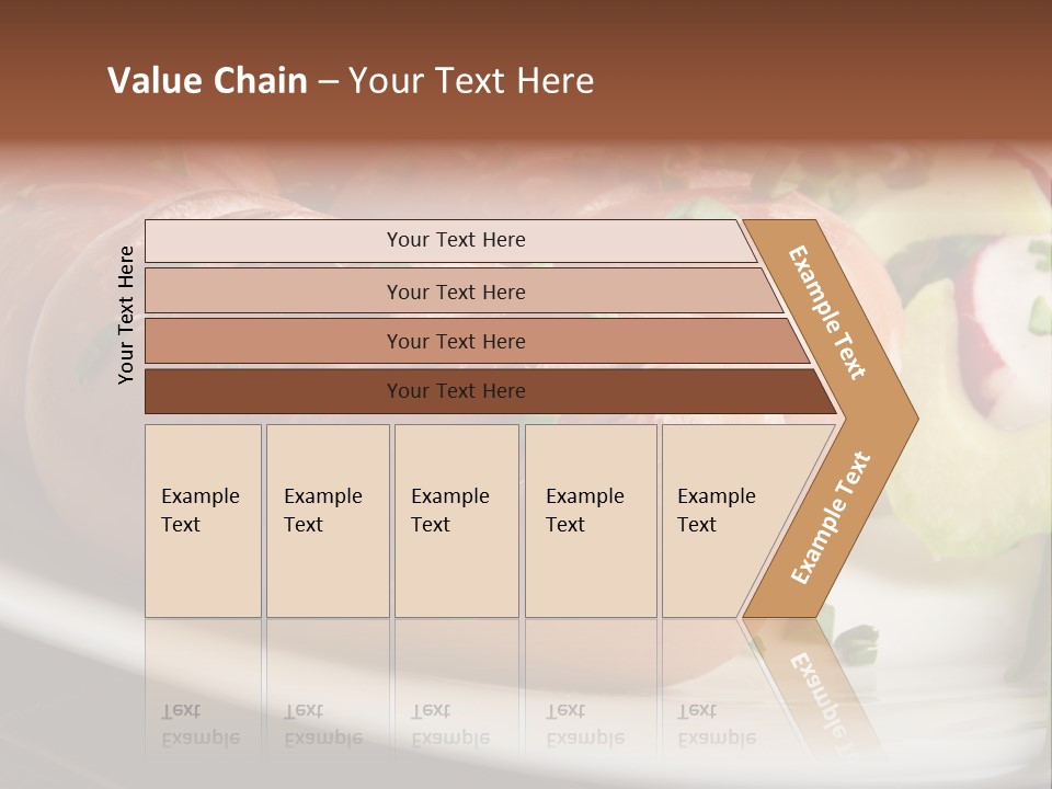 Wooden Table Snack Rustic PowerPoint Template