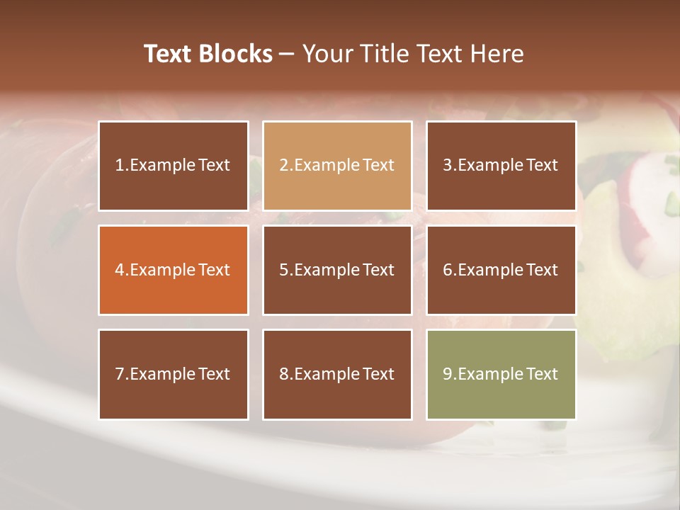 Wooden Table Snack Rustic PowerPoint Template