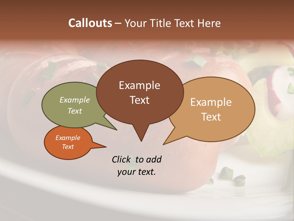 Wooden Table Snack Rustic PowerPoint Template