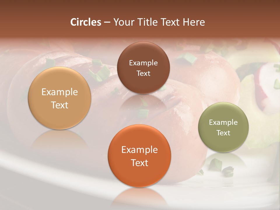 Wooden Table Snack Rustic PowerPoint Template