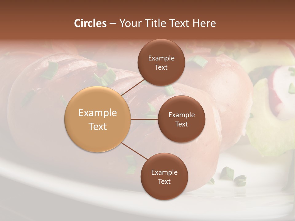 Wooden Table Snack Rustic PowerPoint Template