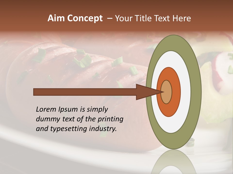 Wooden Table Snack Rustic PowerPoint Template