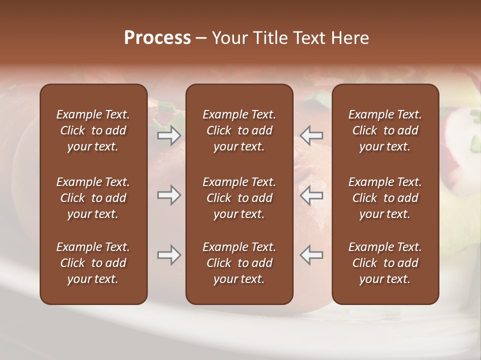 Wooden Table Snack Rustic PowerPoint Template