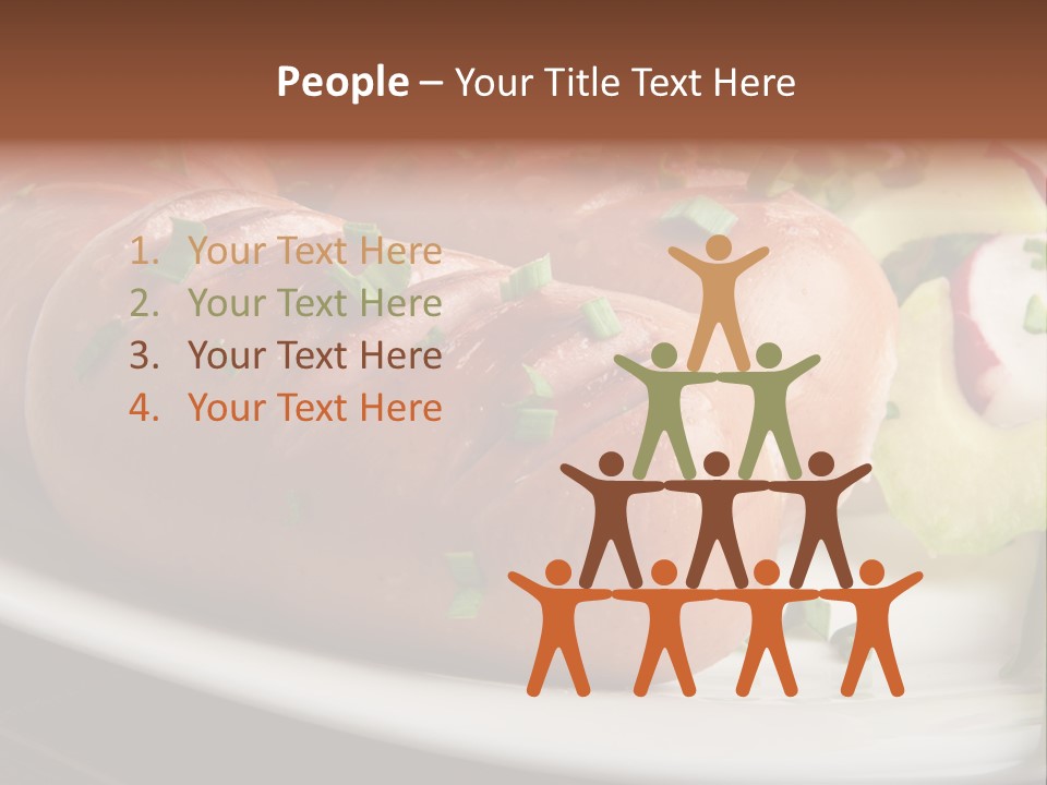 Wooden Table Snack Rustic PowerPoint Template