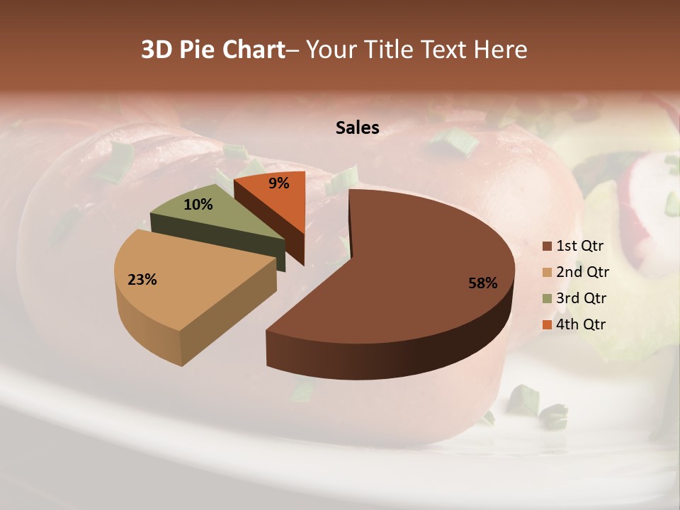 Wooden Table Snack Rustic PowerPoint Template