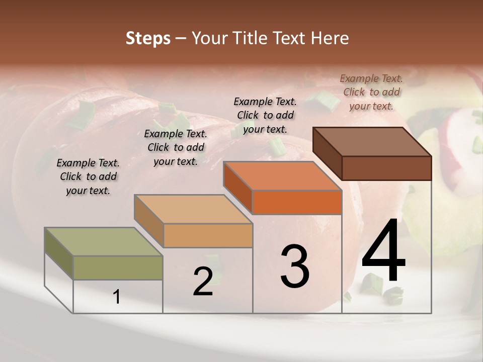 Wooden Table Snack Rustic PowerPoint Template