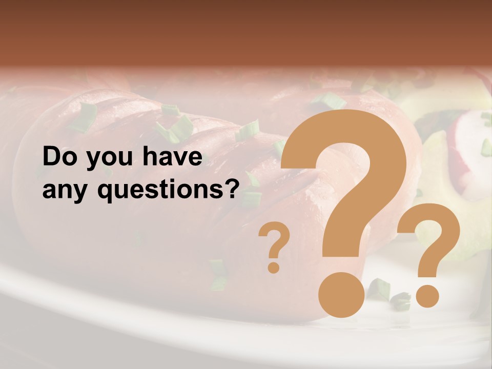 Wooden Table Snack Rustic PowerPoint Template