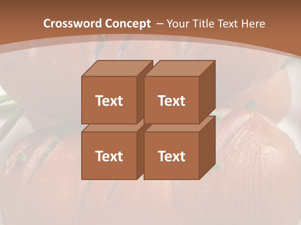 Hot Bratwurst Sausage PowerPoint Template