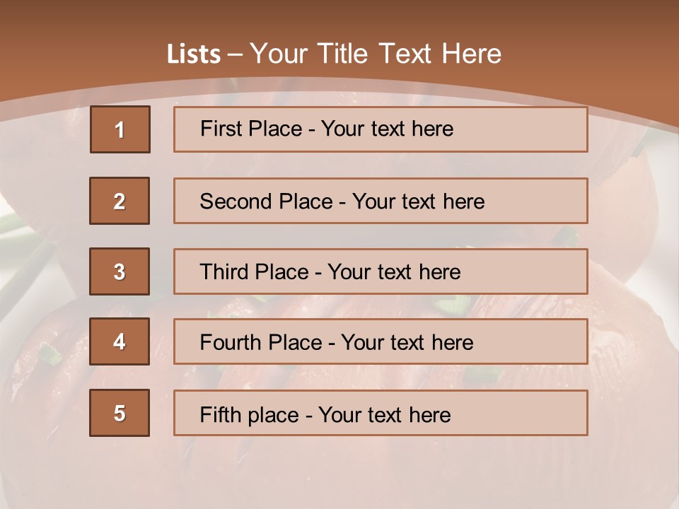 Hot Bratwurst Sausage PowerPoint Template
