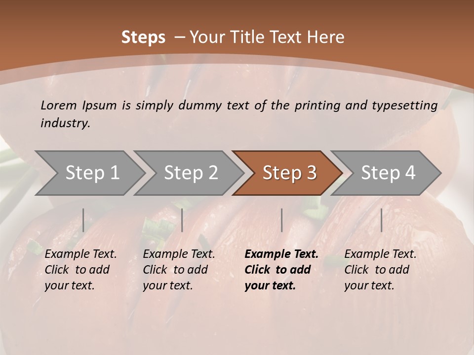 Hot Bratwurst Sausage PowerPoint Template