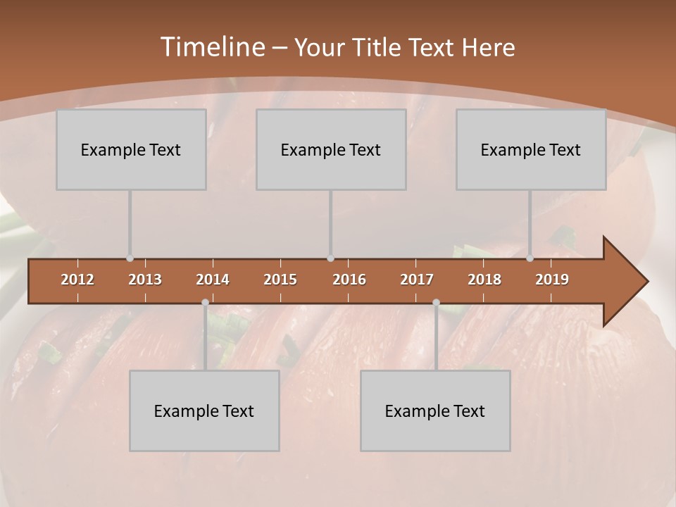 Hot Bratwurst Sausage PowerPoint Template