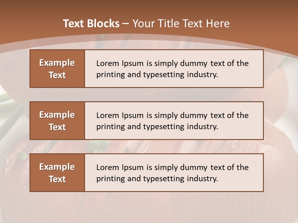 Hot Bratwurst Sausage PowerPoint Template