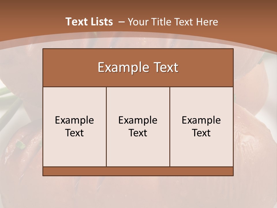 Hot Bratwurst Sausage PowerPoint Template