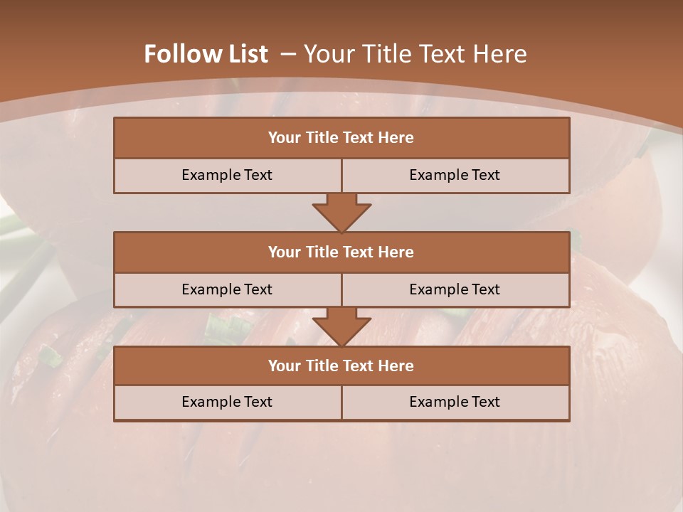 Hot Bratwurst Sausage PowerPoint Template