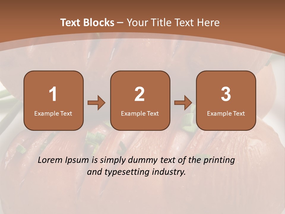 Hot Bratwurst Sausage PowerPoint Template