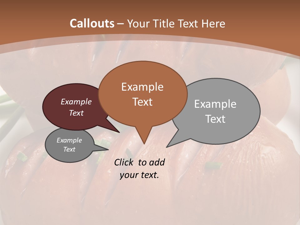 Hot Bratwurst Sausage PowerPoint Template
