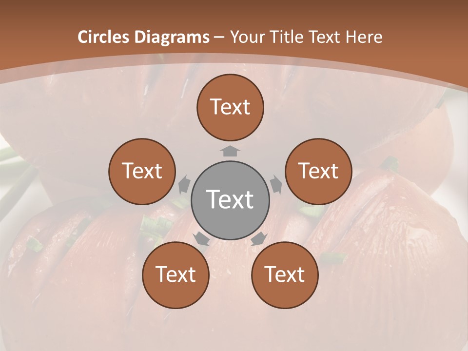 Hot Bratwurst Sausage PowerPoint Template