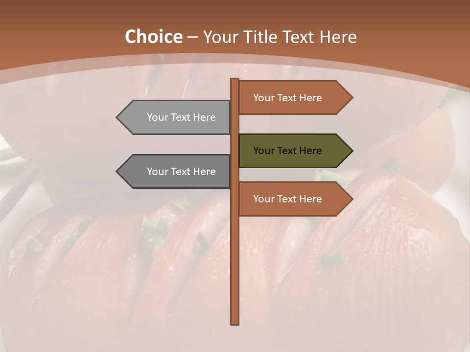 Hot Bratwurst Sausage PowerPoint Template
