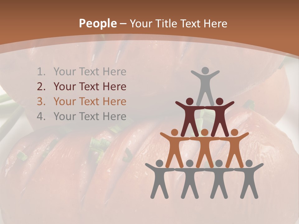 Hot Bratwurst Sausage PowerPoint Template
