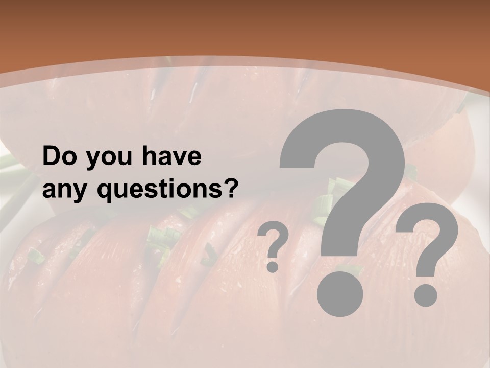 Hot Bratwurst Sausage PowerPoint Template